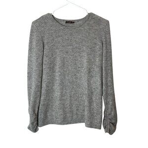 J.McLaughlin Womens Cashmere Gray Long Sleeve Knit Sweater XS
